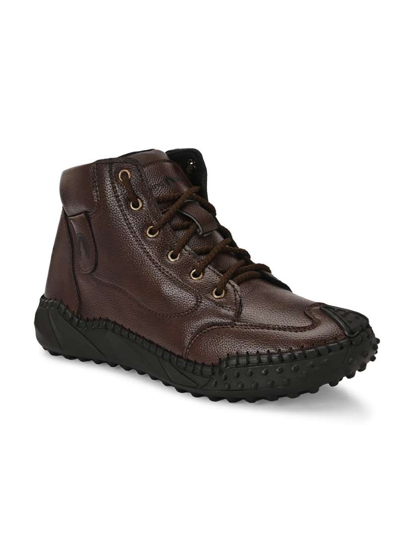 men brown lace up boot - 22299456 -  Standard Image - 3