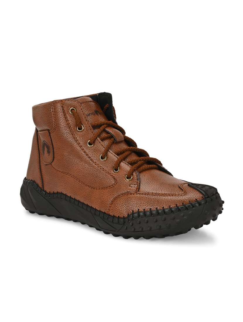 men tan lace up boot - 22299457 -  Standard Image - 3