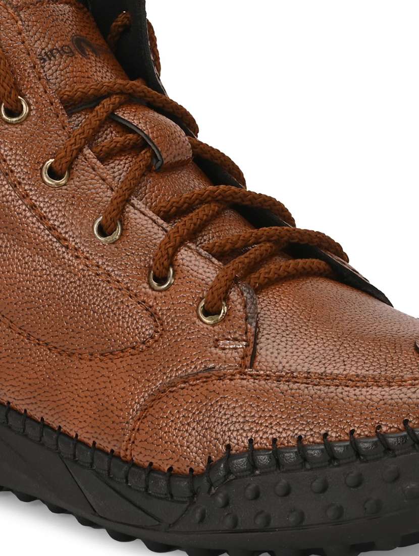 men tan lace up boot - 22299457 -  Standard Image - 5