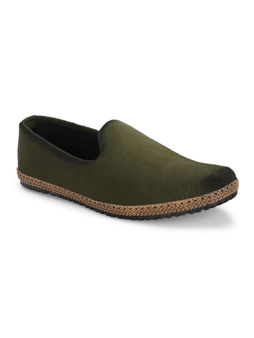men olive slip on loafer - 22299462 -  Standard Image - 3