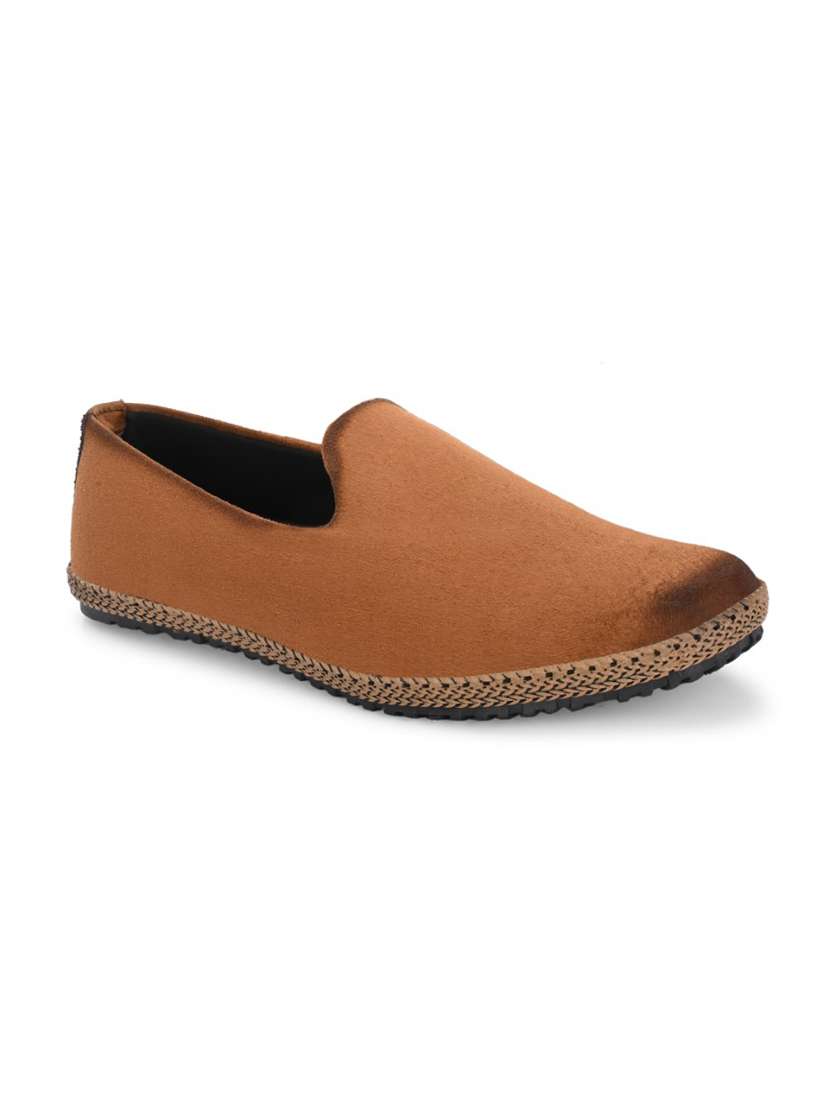 men tan slip on loafer - 22299463 -  Standard Image - 3