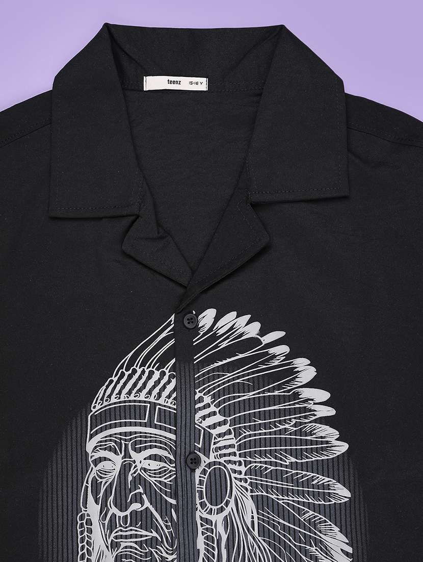 boys printed short sleeve shirt - 22299525 -  Standard Image - 3
