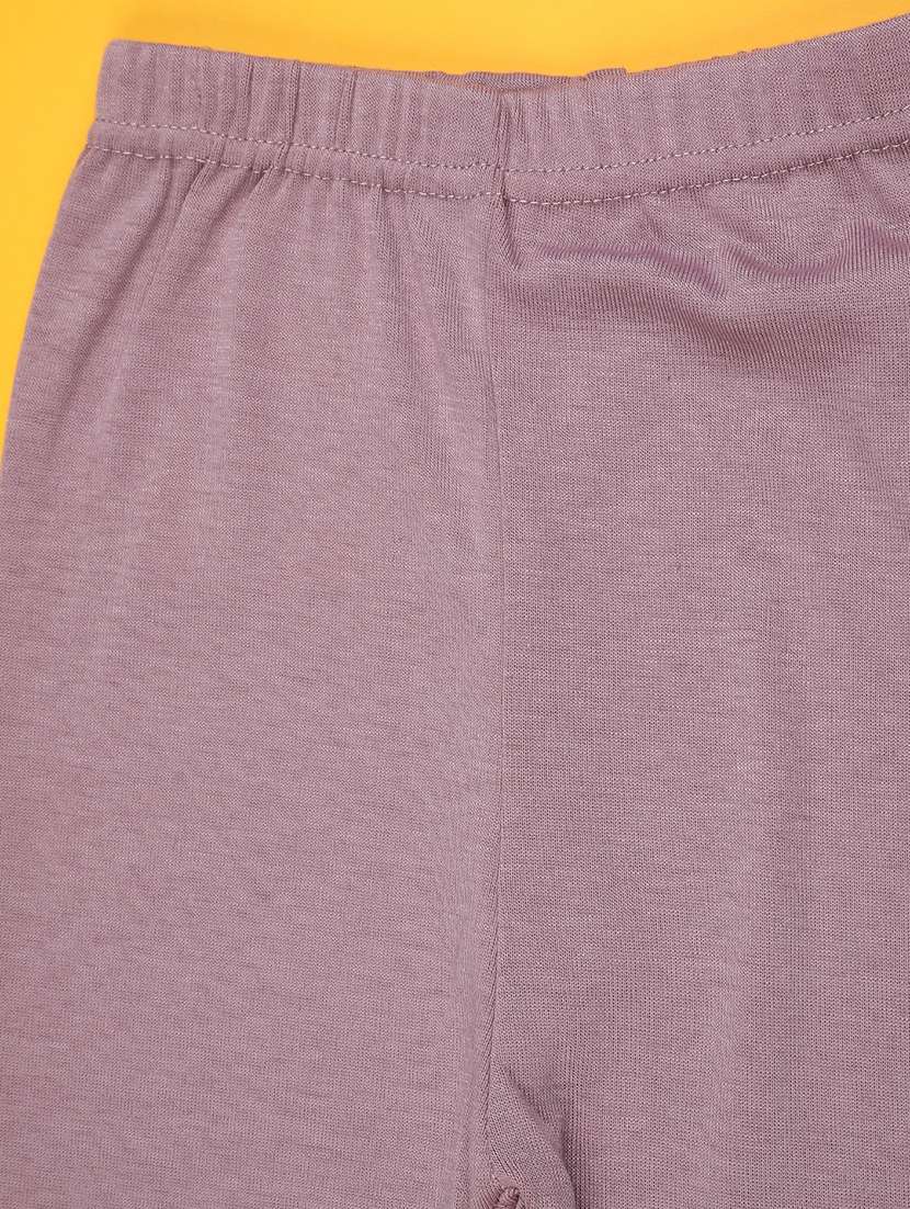 girls solid mid rise legging - 22299602 -  Standard Image - 3