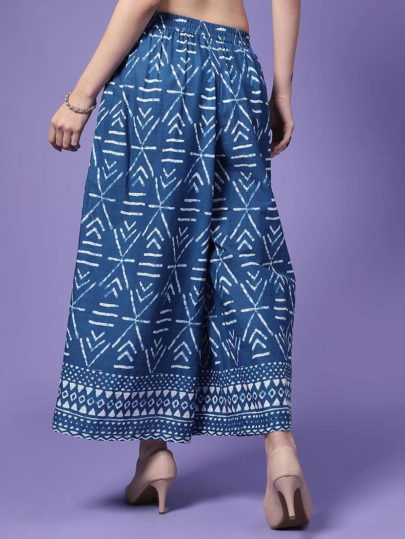 women printed mid rise flared maxi skirt - 22299612 -  Standard Image - 3