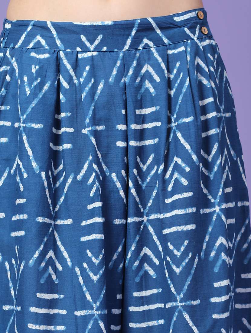 women printed mid rise flared maxi skirt - 22299612 -  Standard Image - 5