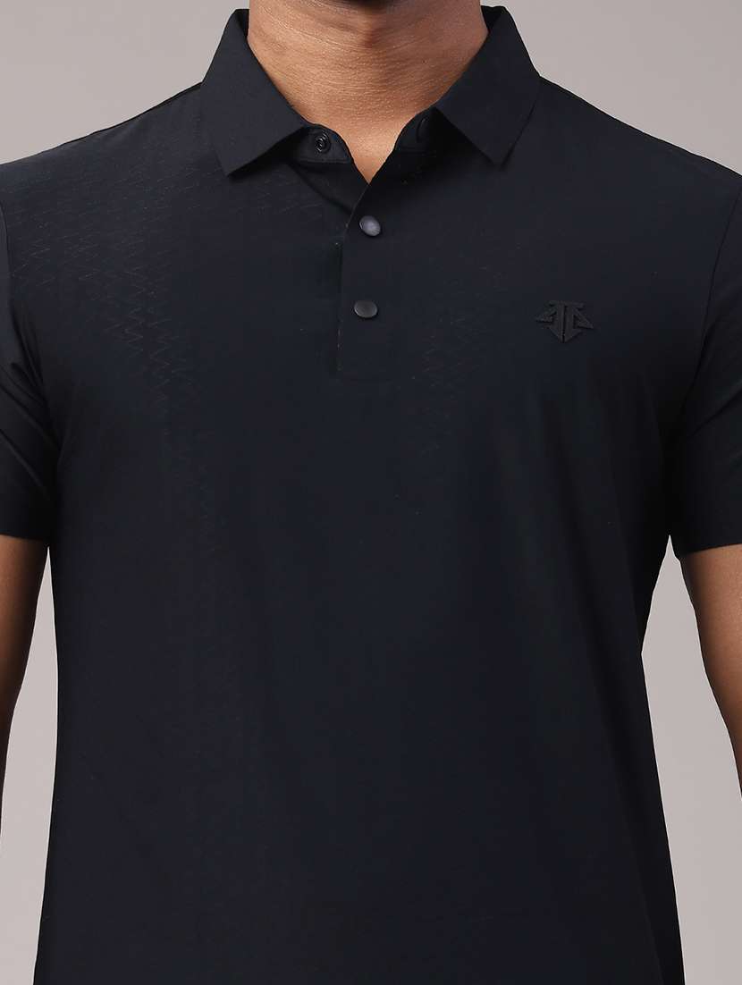 men solid short sleeve polo t-shirt - 22299828 -  Standard Image - 3
