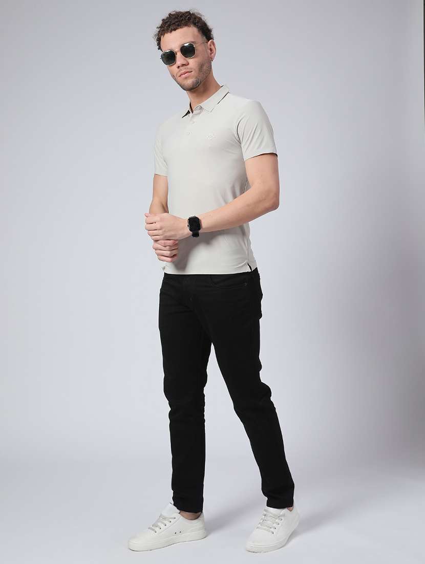 men solid short sleeve polo t-shirt - 22299829 -  Standard Image - 3