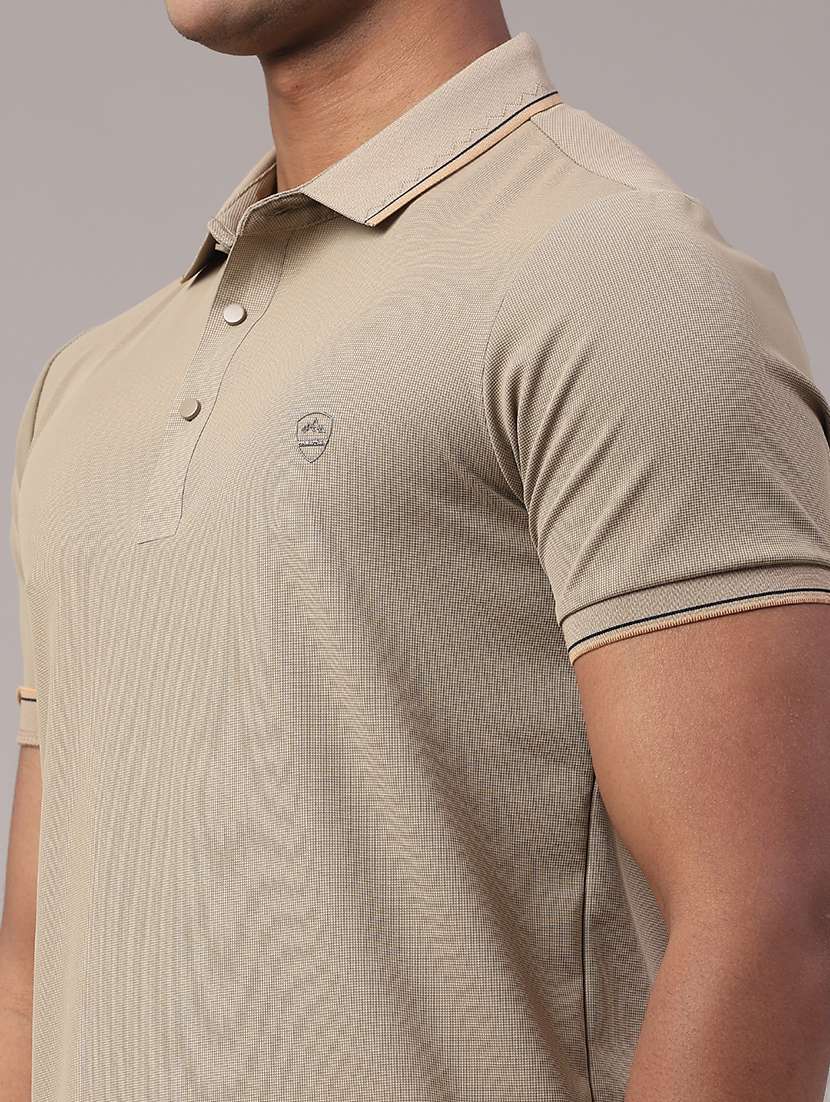 men solid short sleeve polo t-shirt - 22299830 -  Standard Image - 3
