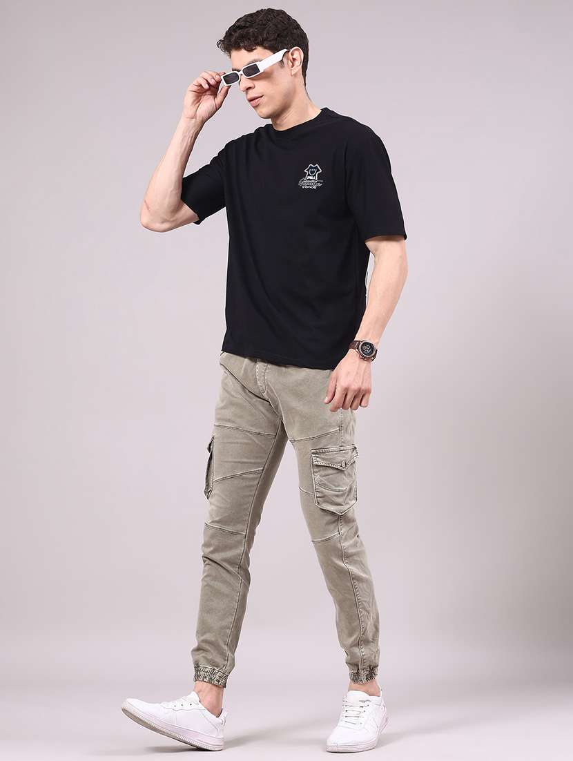 men solid short sleeve regular fit t-shirt - 22299856 -  Standard Image - 3