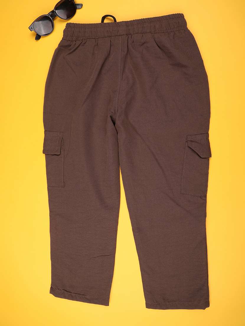 brown poly cotton plain cargo - 22299976 -  Standard Image - 3
