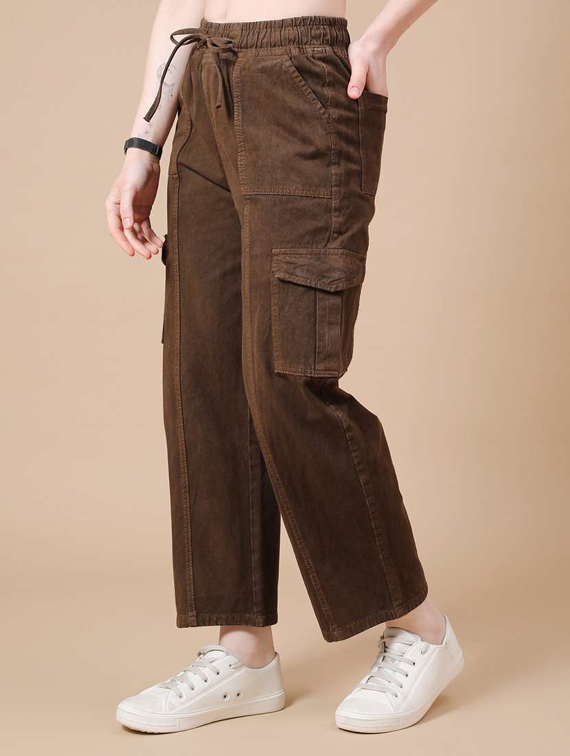 brown cotton cargos - 22300011 -  Standard Image - 3