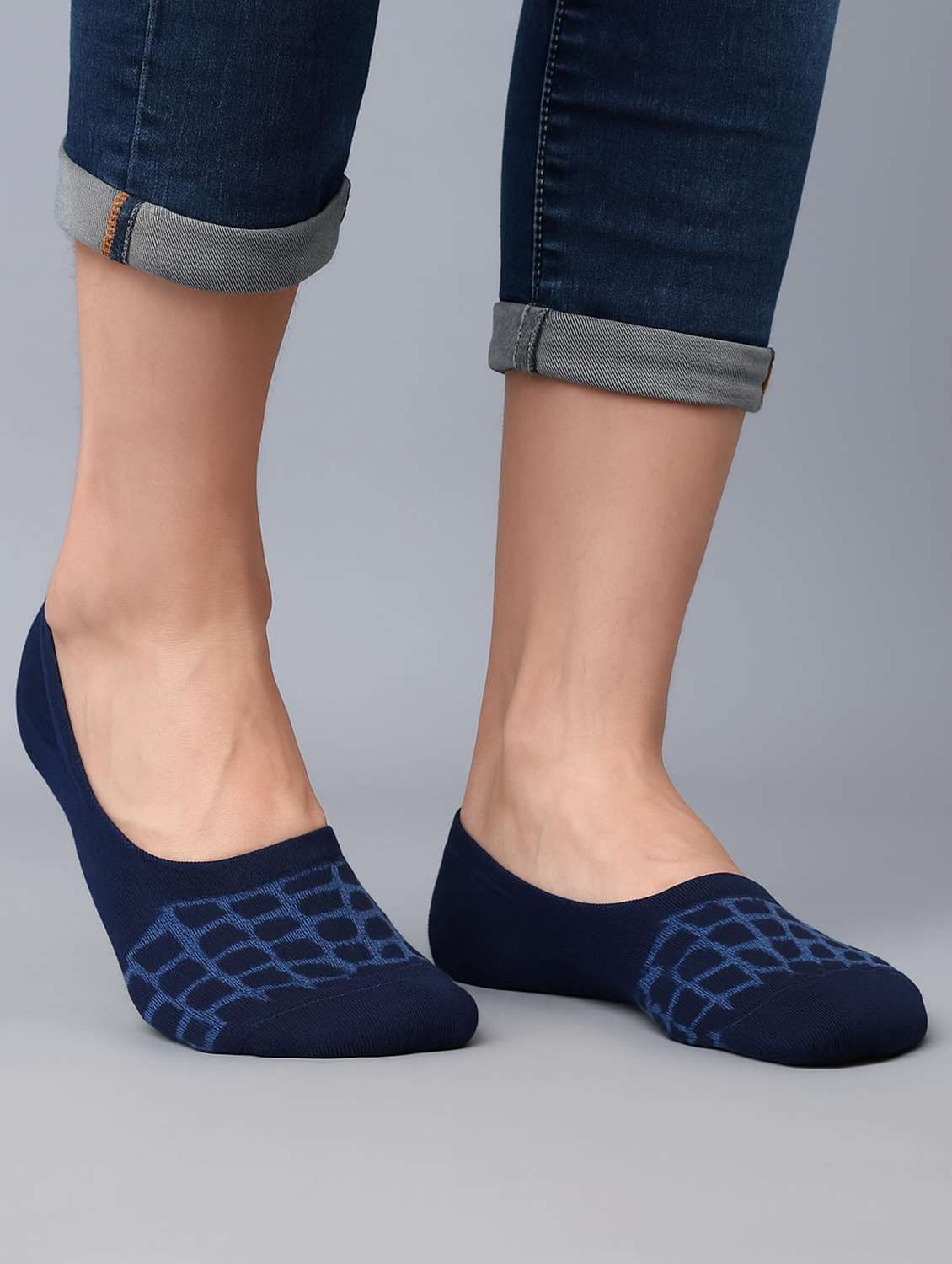 men printed no show socks - 22300057 -  Standard Image - 3