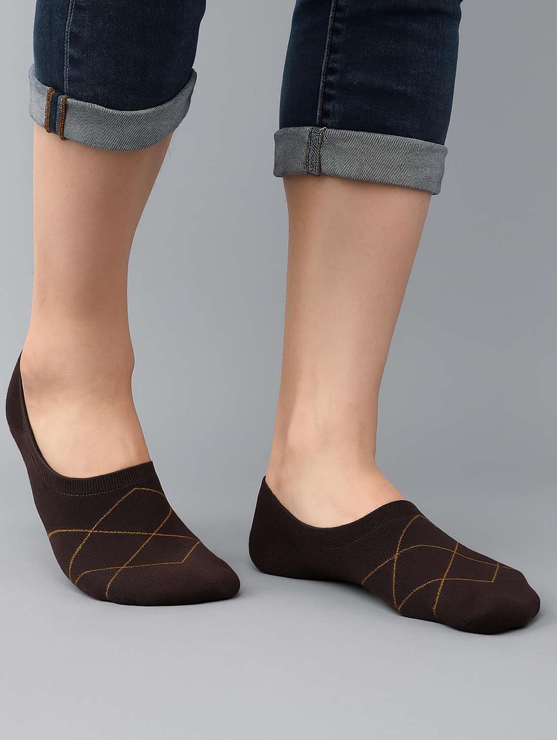 men printed no show socks - 22300060 -  Standard Image - 3