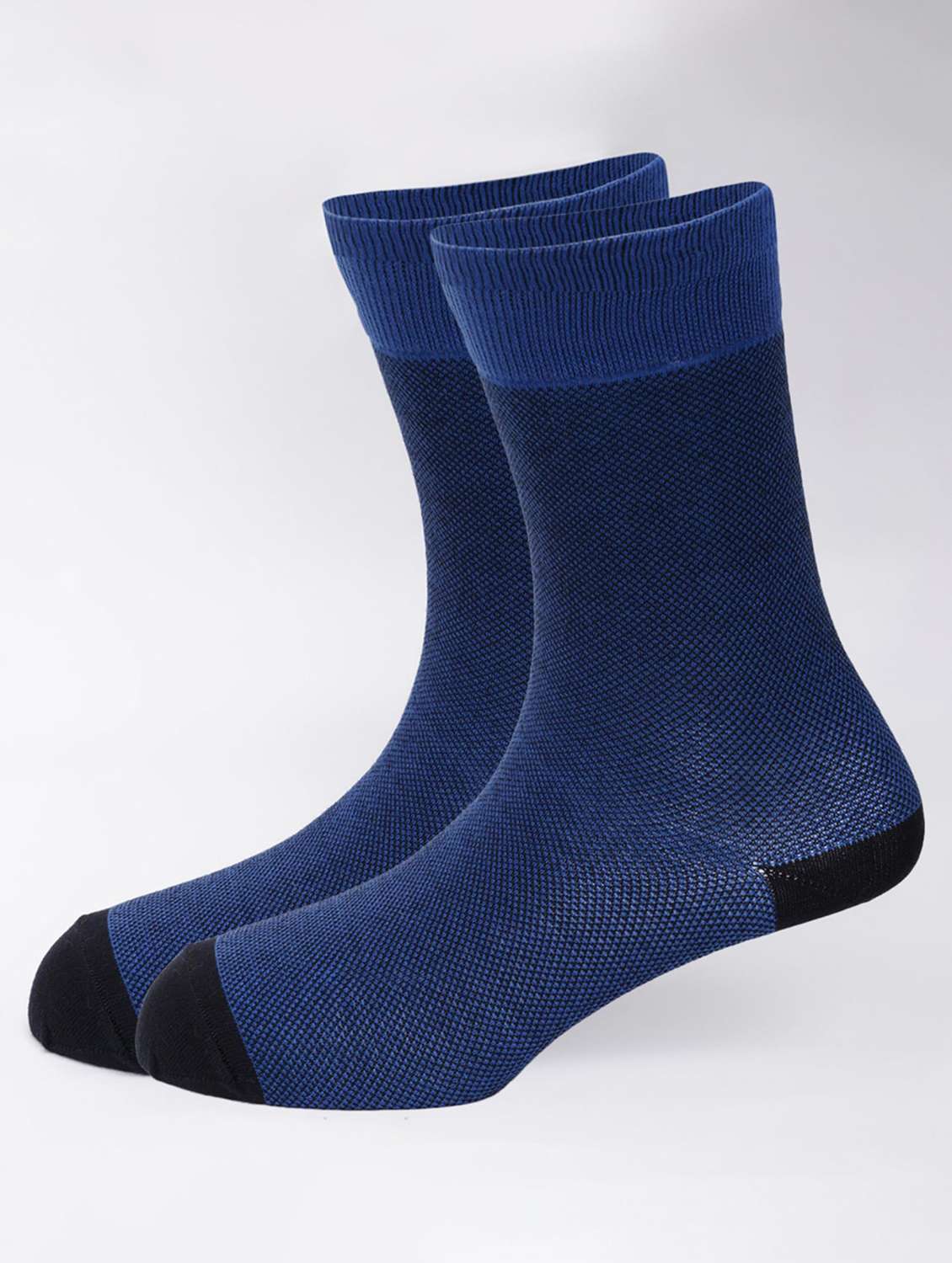 men solid above ankle length socks