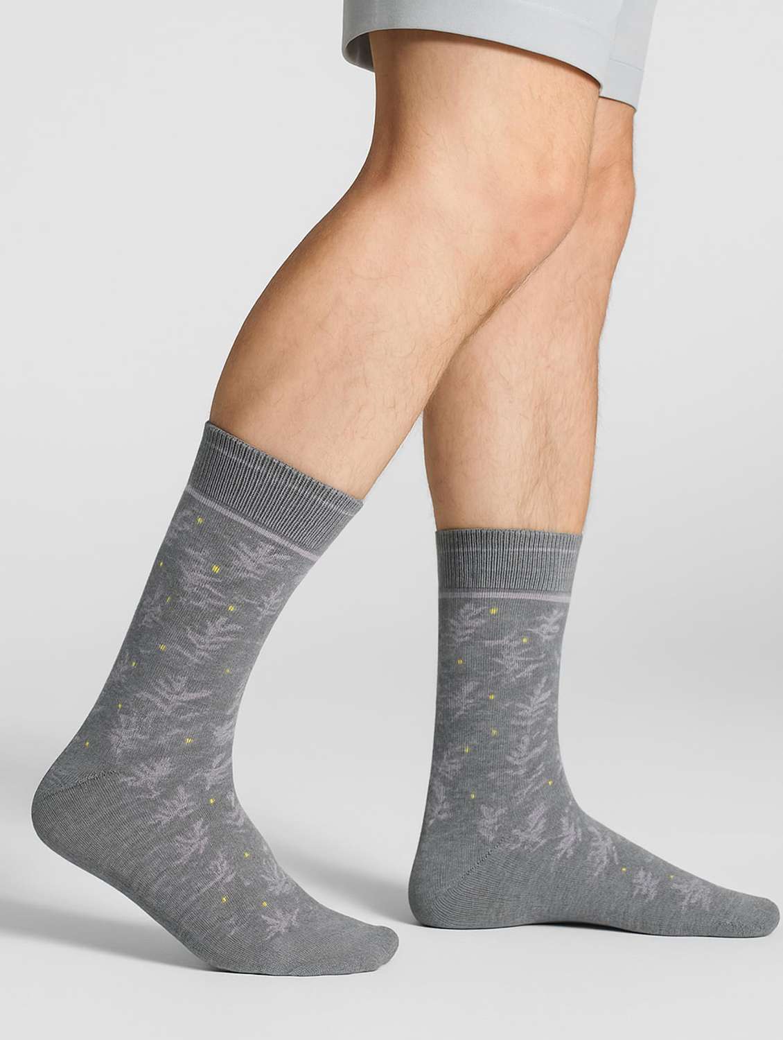 men pack of 3 printed above ankle length socks - 22300067 -  Standard Image - 3