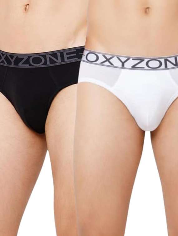 men pack of 2 solid low rise hipster brief