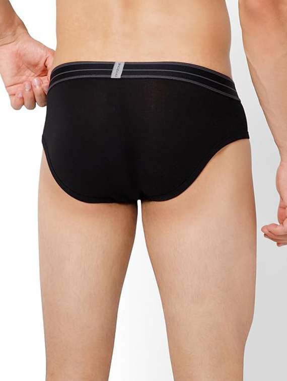 men pack of 2 solid low rise hipster brief - 22300069 -  Standard Image - 3