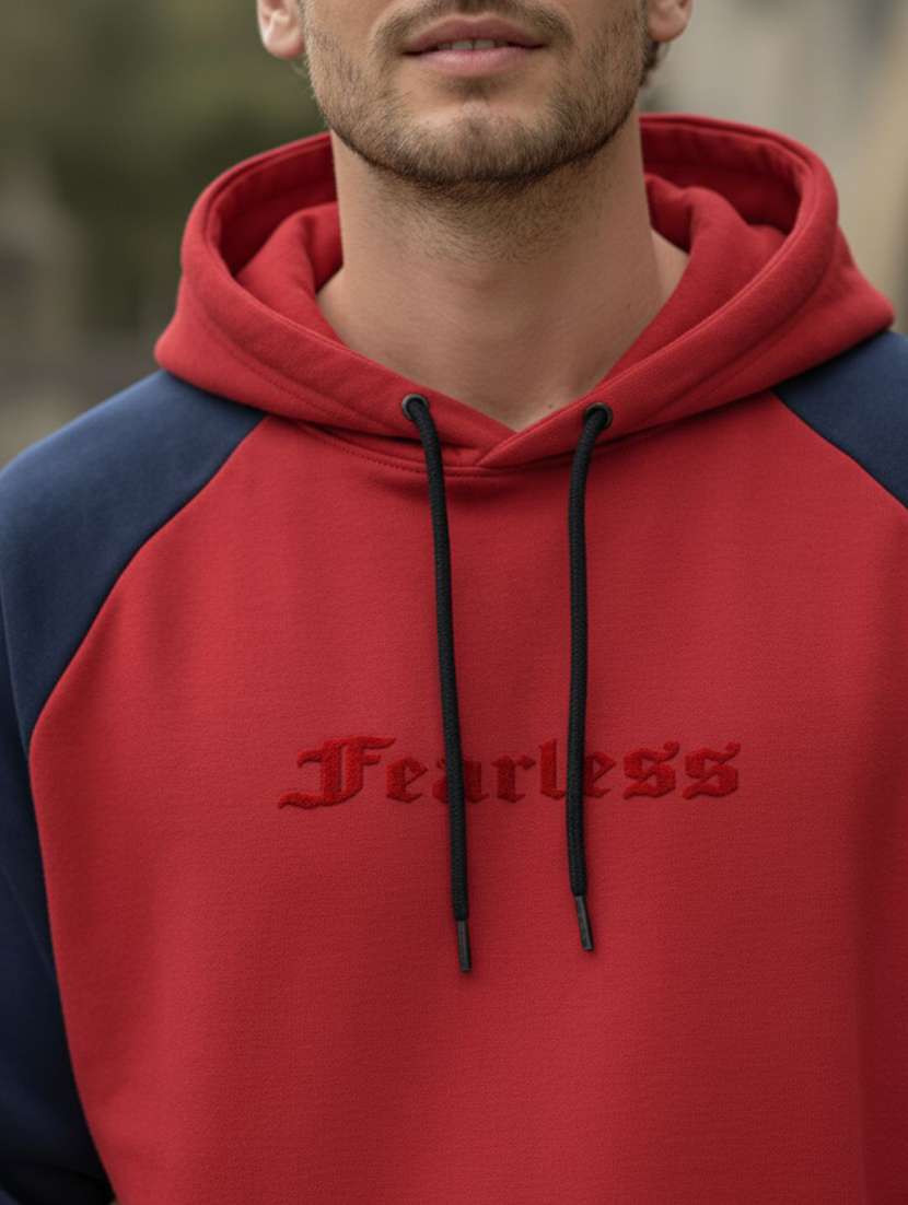 men color block raglan sleeve oversized sweatshirt - 22300105 -  Standard Image - 3