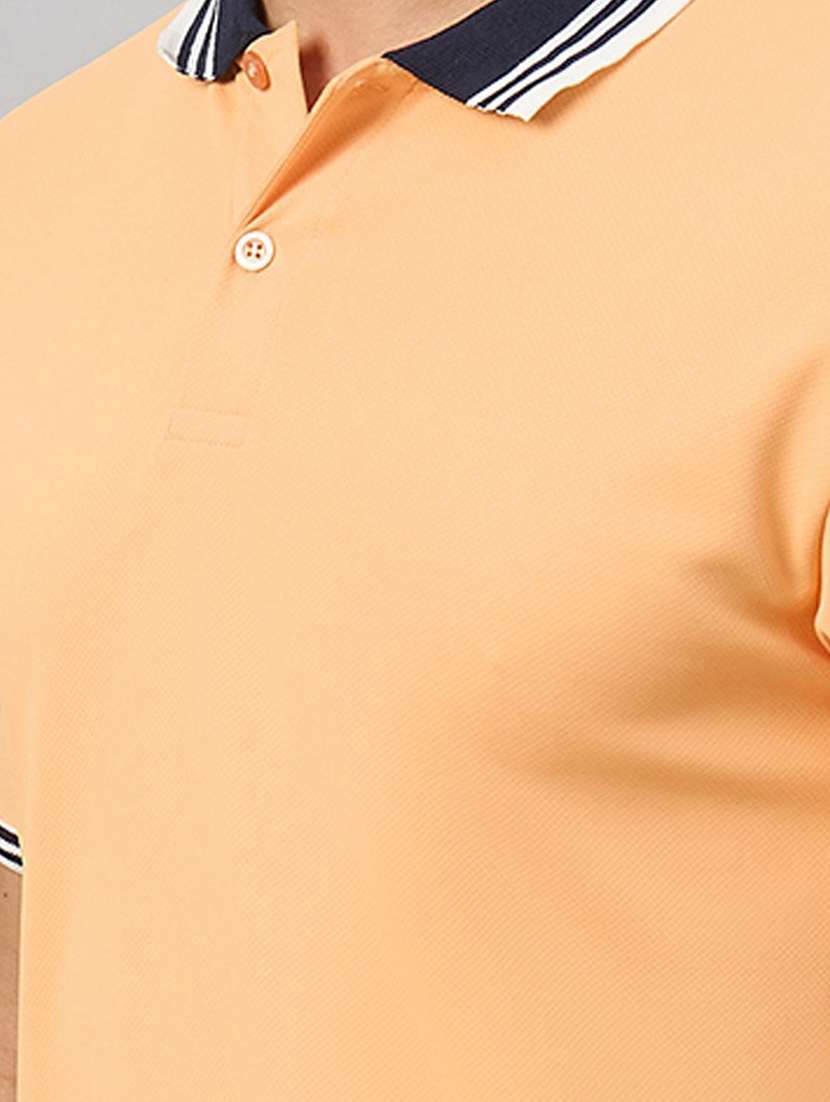 men solid short sleeve regular fit polo t-shirt - 22300123 -  Standard Image - 3