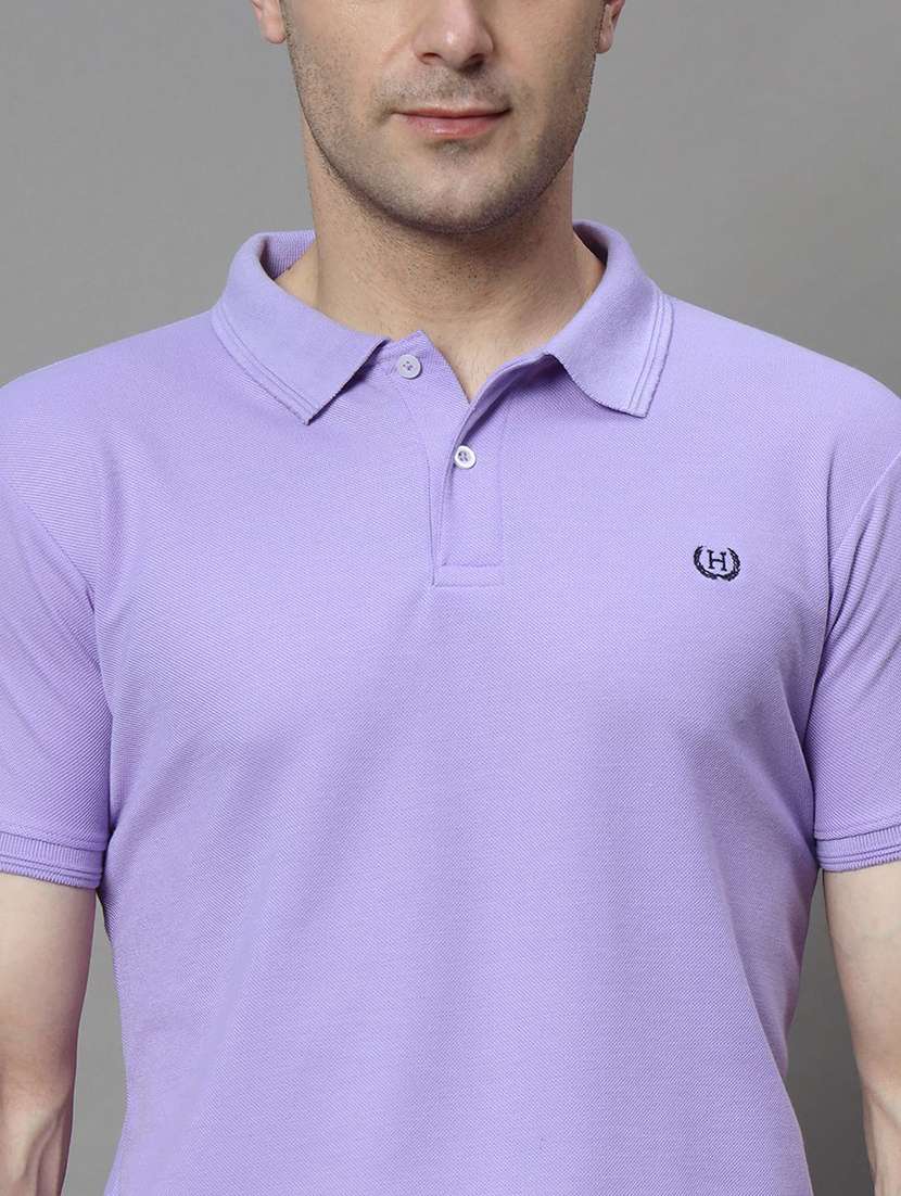 men solid short sleeve polo t-shirt - 22300252 -  Standard Image - 3