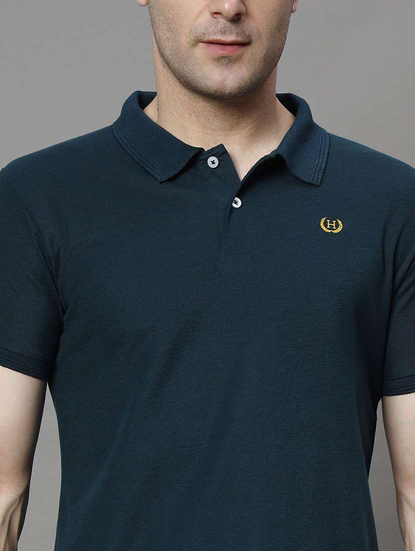 men solid short sleeve polo t-shirt - 22300266 -  Standard Image - 3