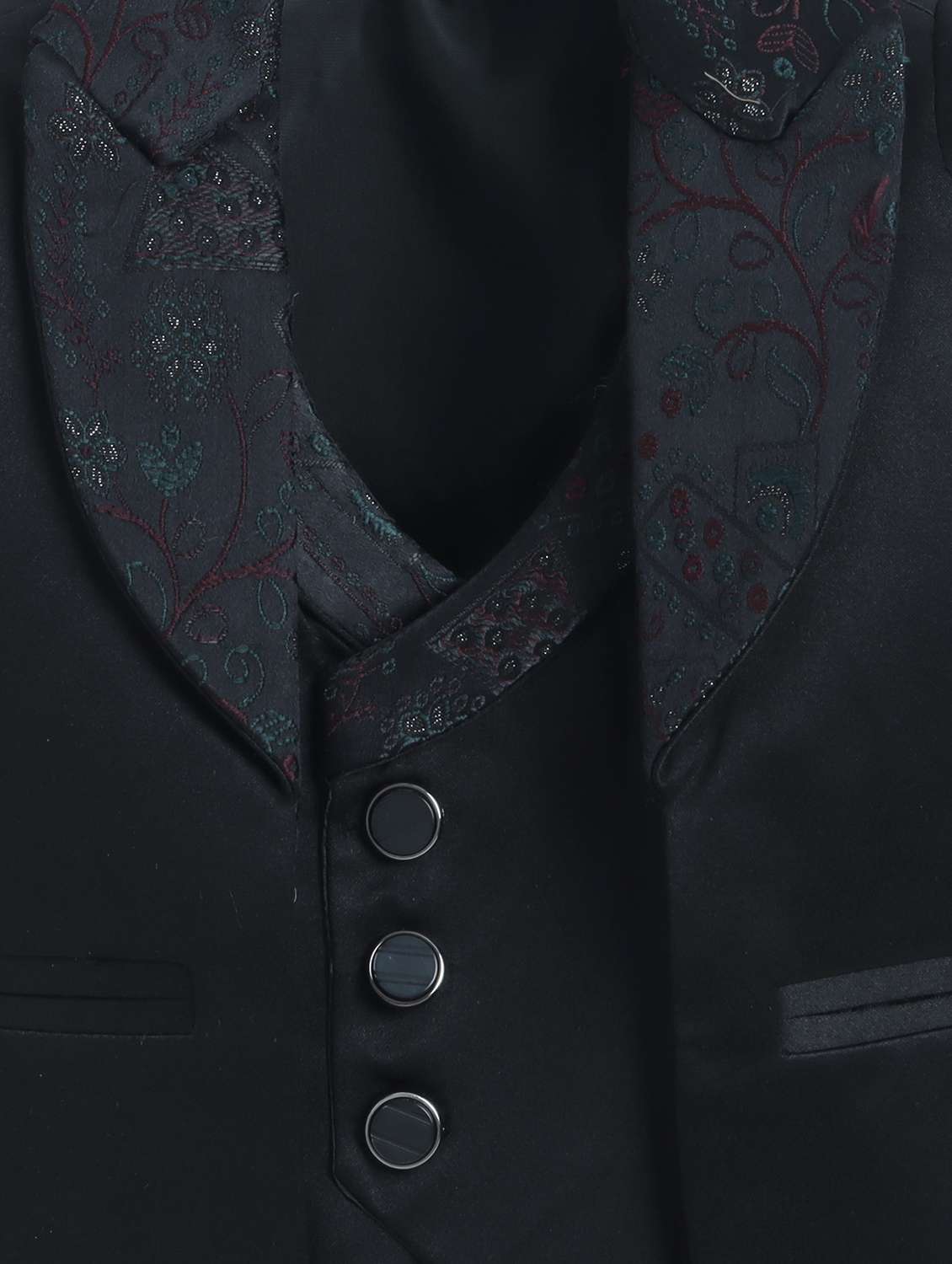 boys embroidered blazer and trouser with shirt set - 22300326 -  Standard Image - 5
