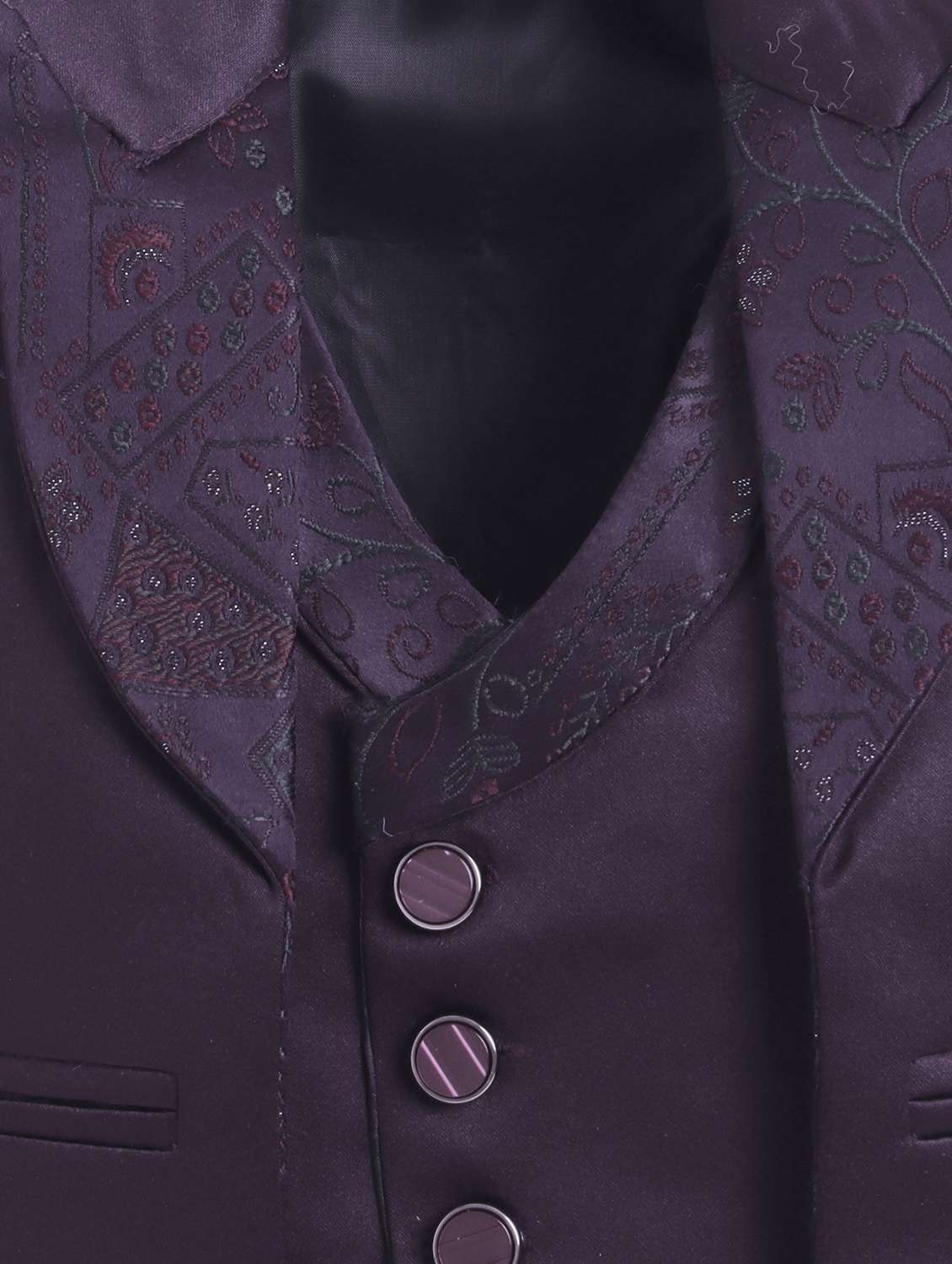 boys embroidered blazer and trouser with shirt set - 22300328 -  Standard Image - 5
