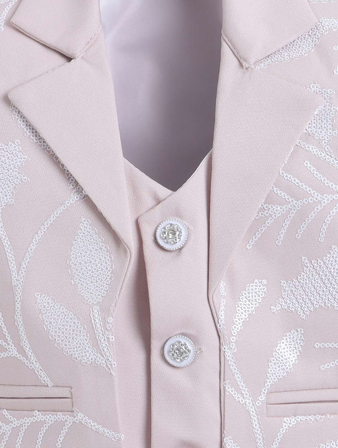 boys embroidered blazer and trouser with shirt set - 22300330 -  Standard Image - 5