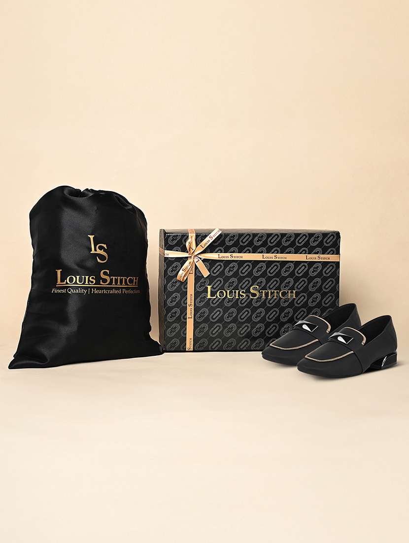 women black slip on moccasin - 22300394 -  Standard Image - 3