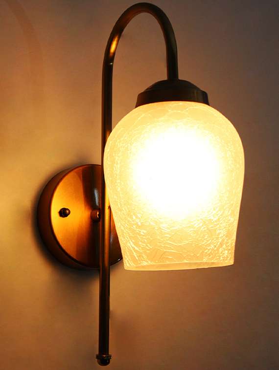 vintage crackle glass wall sconce - 22300479 -  Standard Image - 3