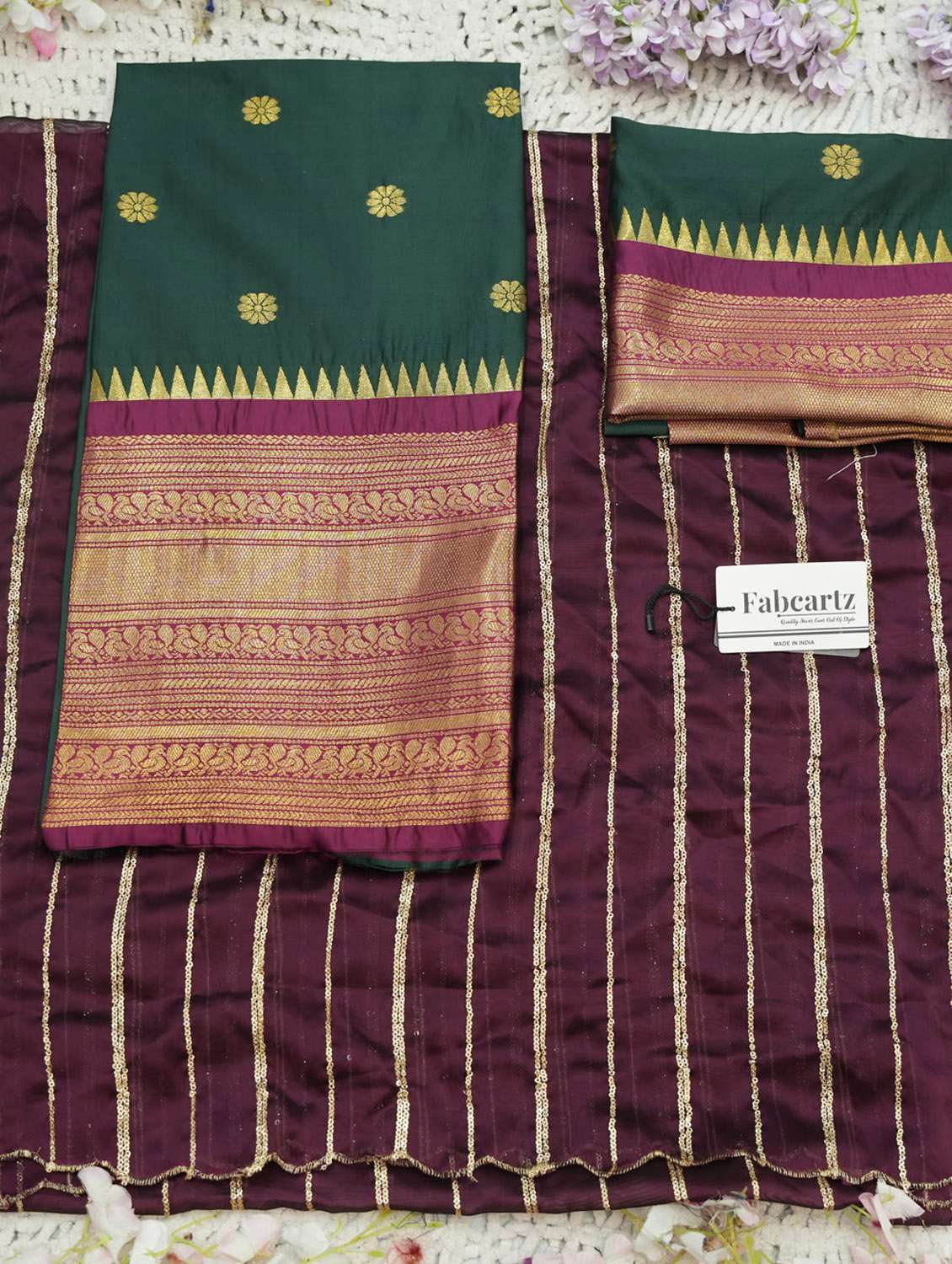 women self design south indian style unstitched lehenga choli set - 22300480 -  Standard Image - 5