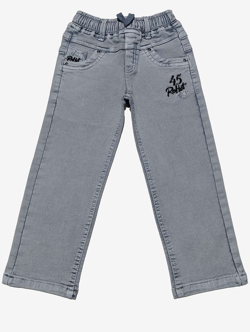 boys solid mid rise relaxed fit jean