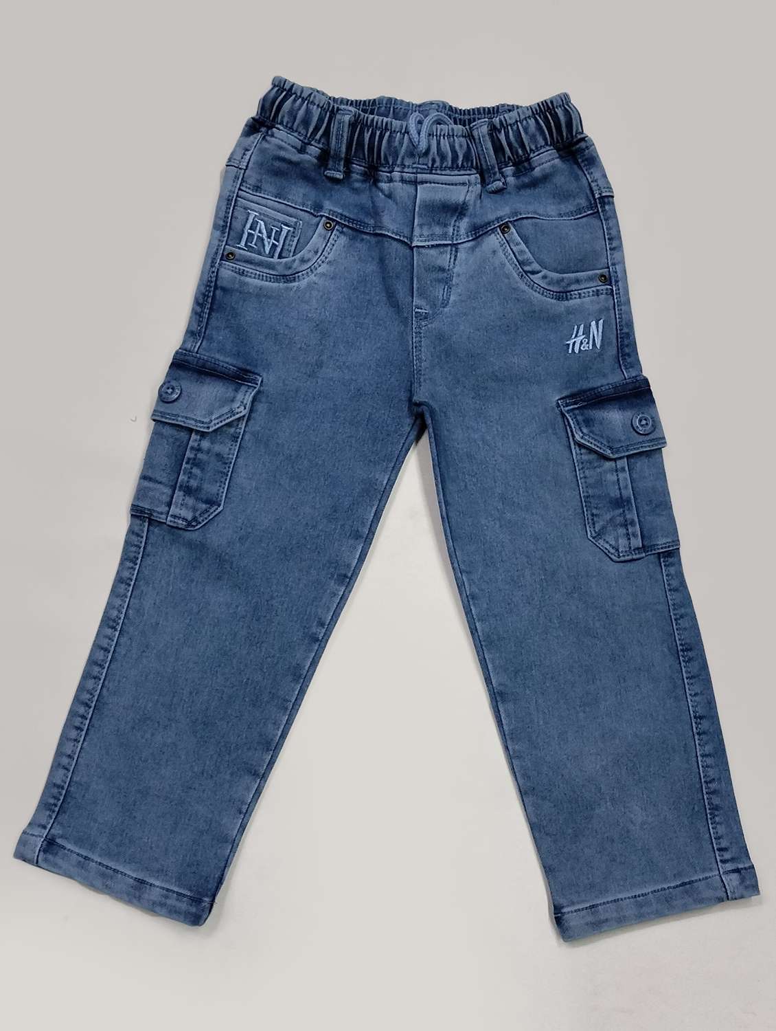 boys solid mid rise cargo