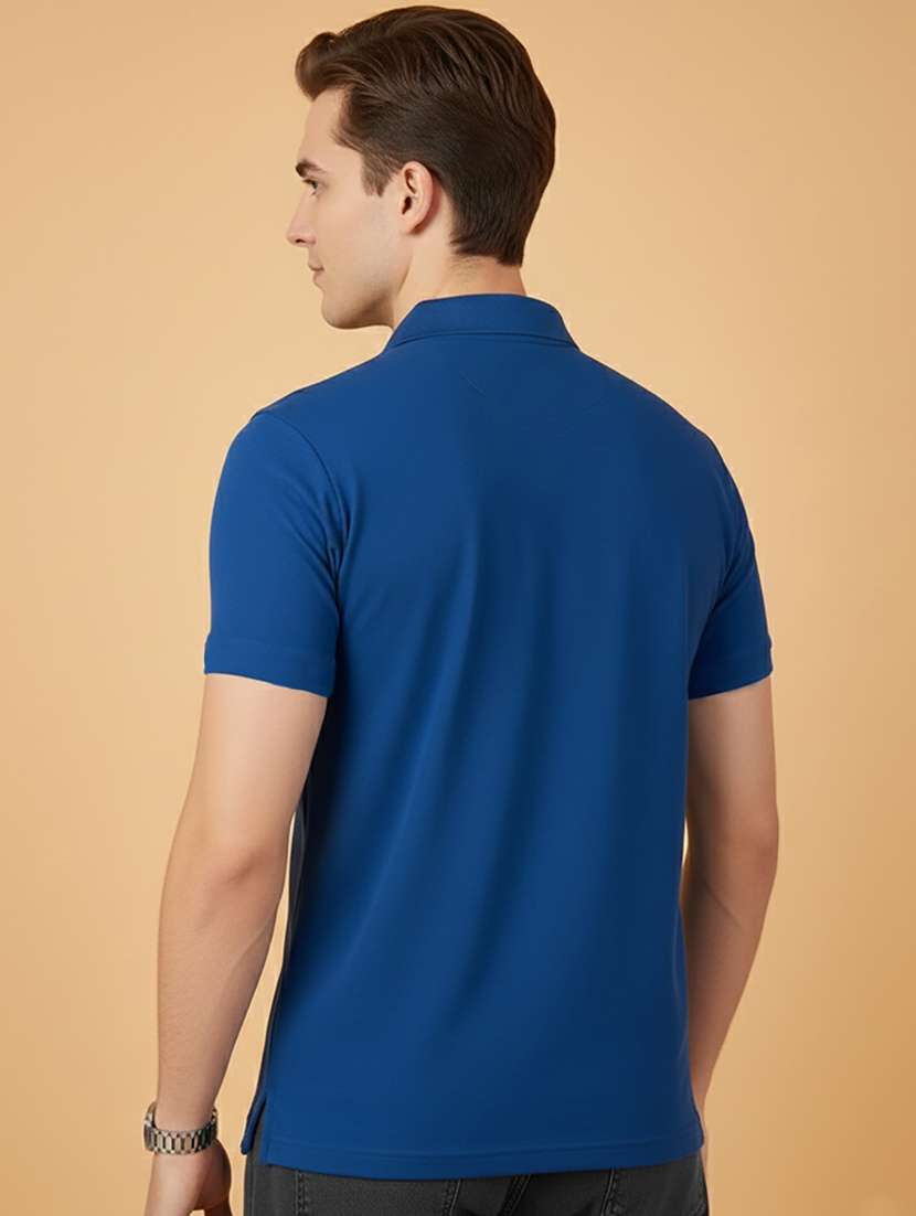 men solid short sleeve polo t-shirt - 22300826 -  Standard Image - 3