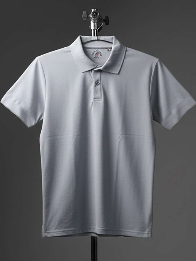 men solid short sleeve regular fit polo t-shirt - 22300853 -  Standard Image - 3