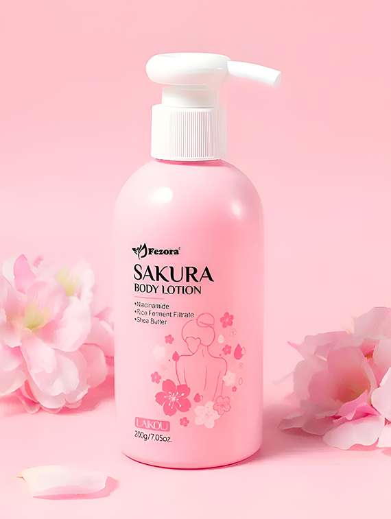 fezora sakura body lotion with niacinamide, rice ferment filtrate, shea butter�(200 g)