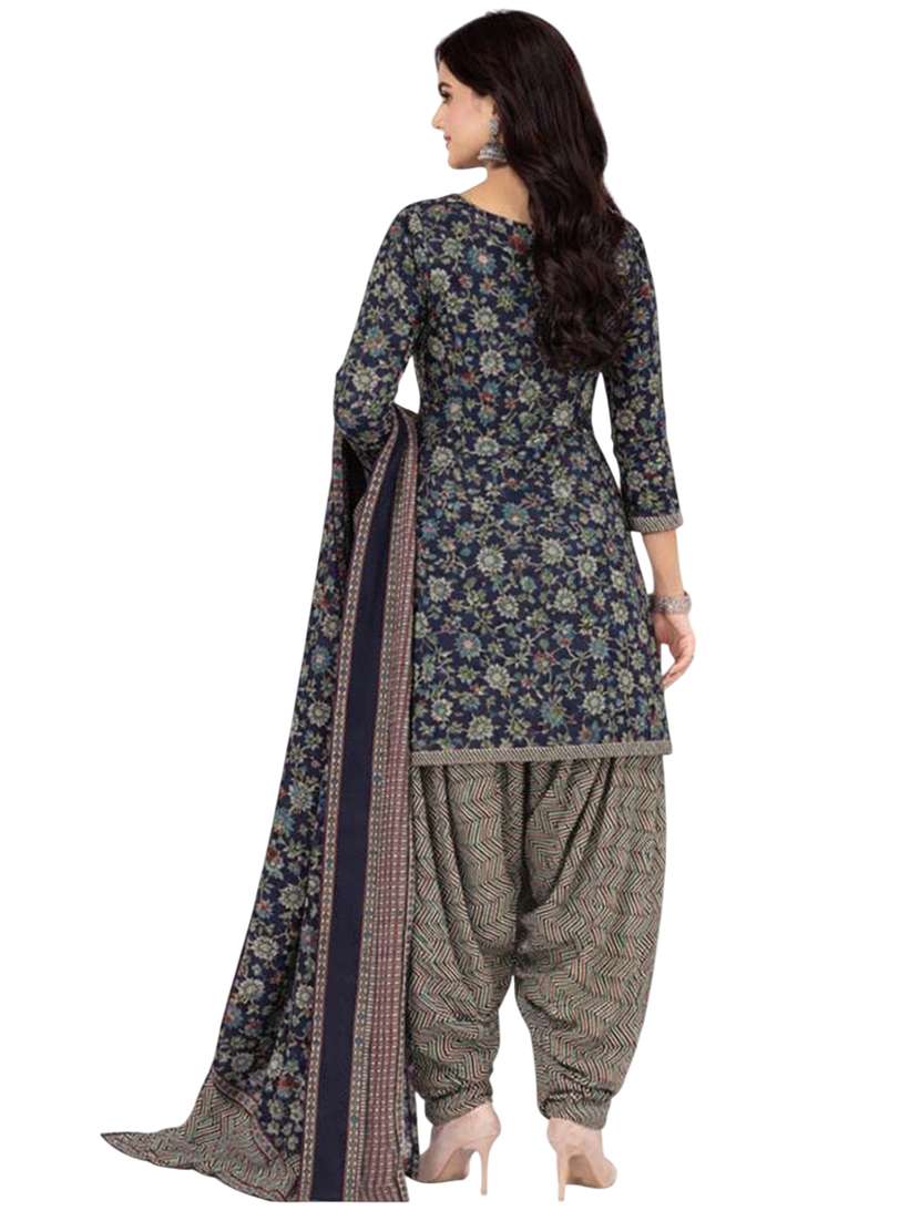 women floral printed unstitched suit set - 22301549 -  Standard Image - 3