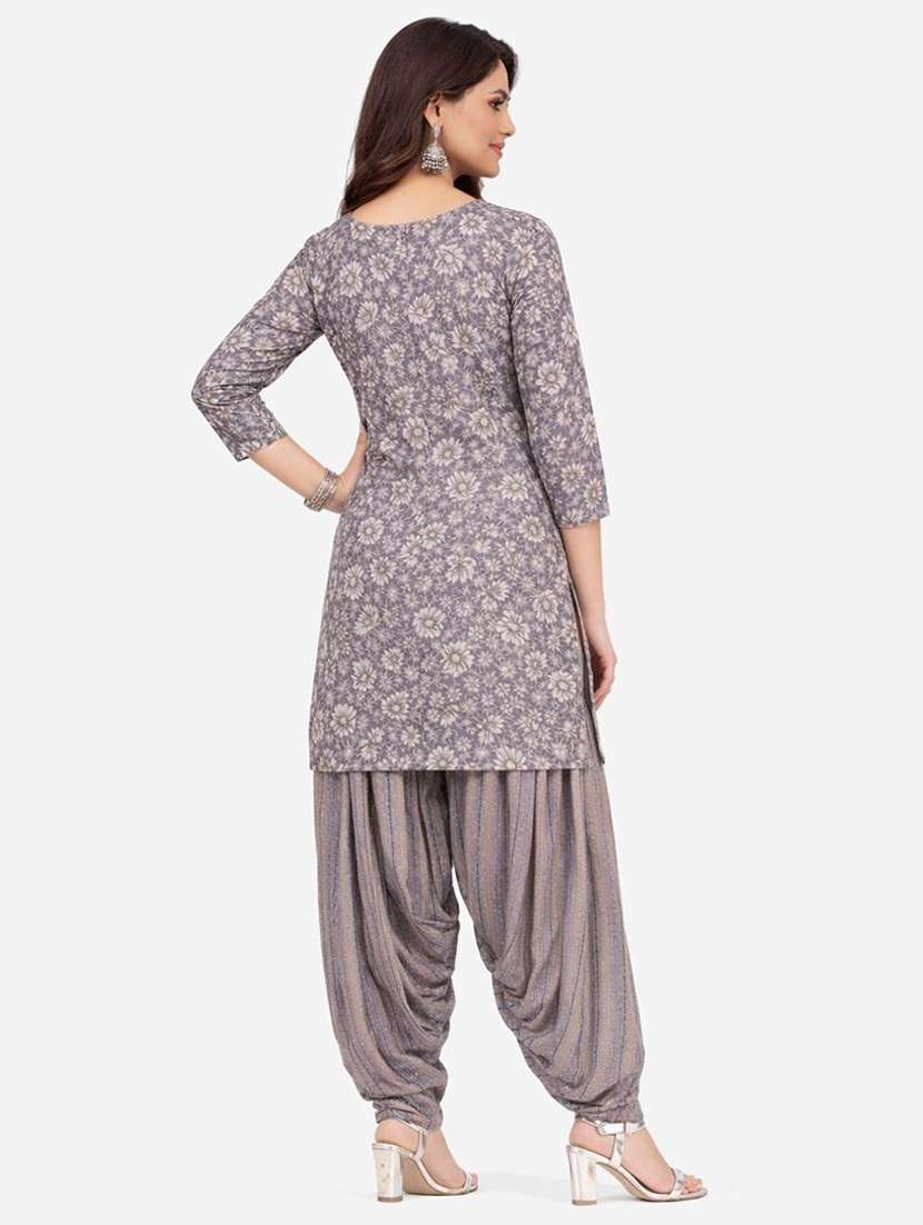 women floral printed unstitched suit set - 22301561 -  Standard Image - 3