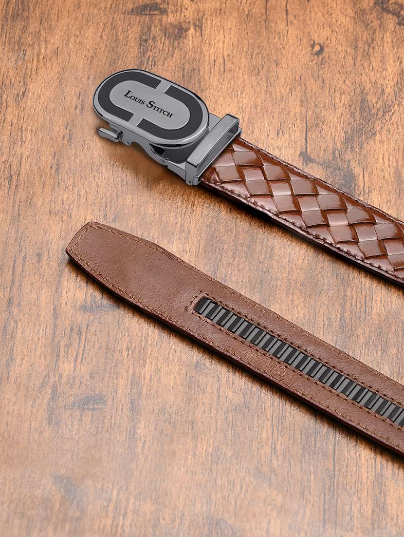 men tan leather belt - 22301570 -  Standard Image - 3