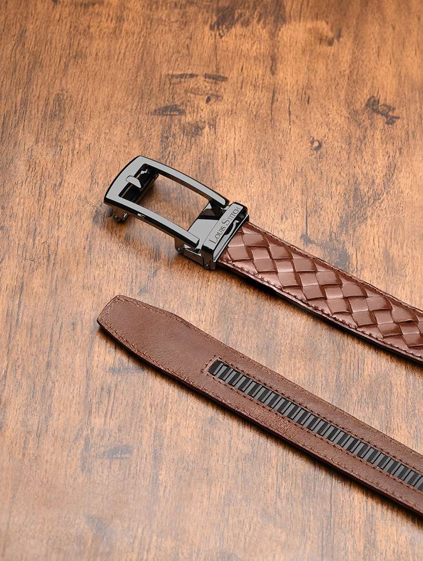 men tan leather belt - 22301571 -  Standard Image - 3