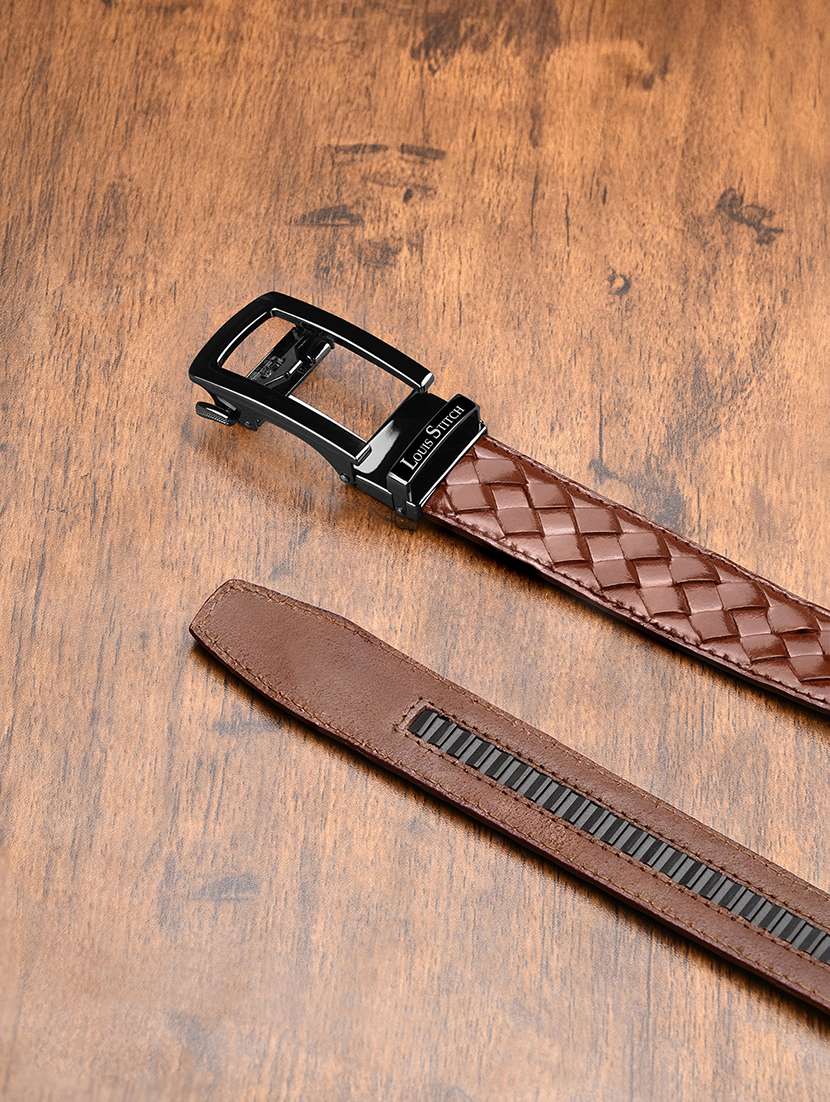 men tan leather belt - 22301572 -  Standard Image - 3