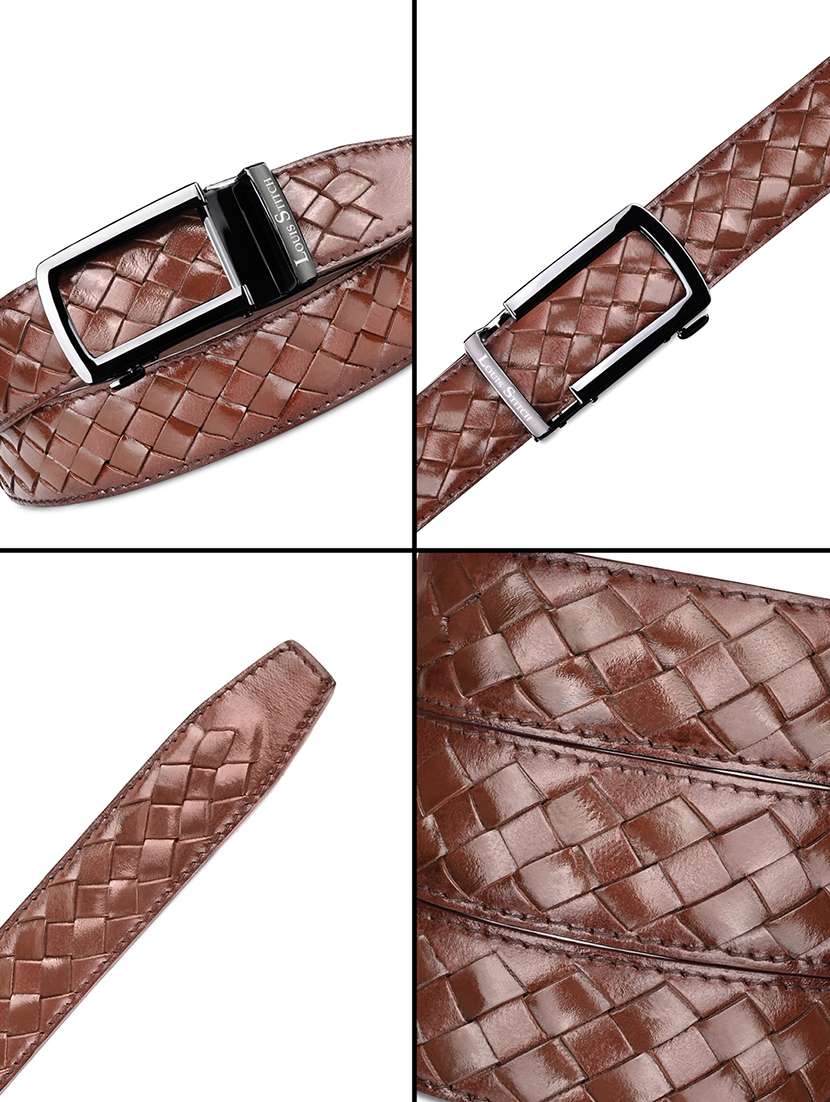 men tan leather belt - 22301572 -  Standard Image - 5