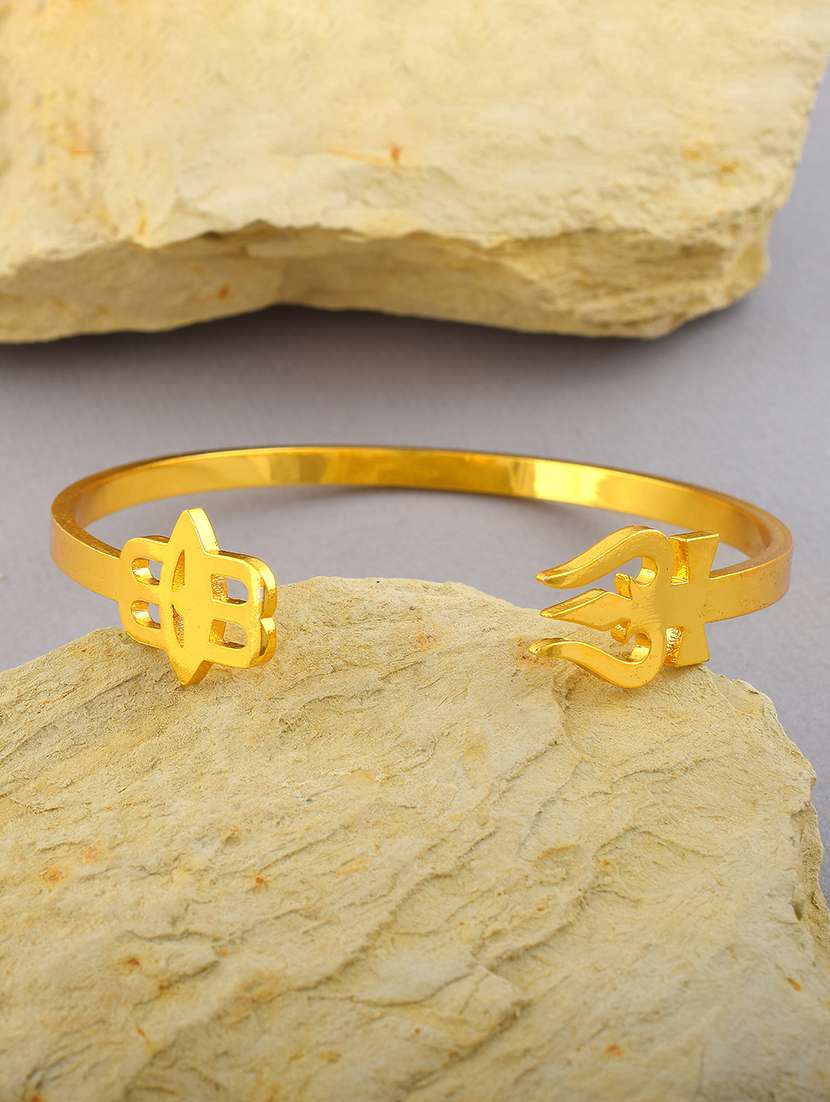 women gold brass adjustable bracelet