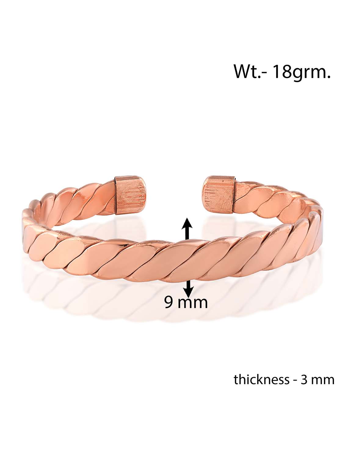 women brown brass cuffs bracelet - 22301603 -  Standard Image - 3