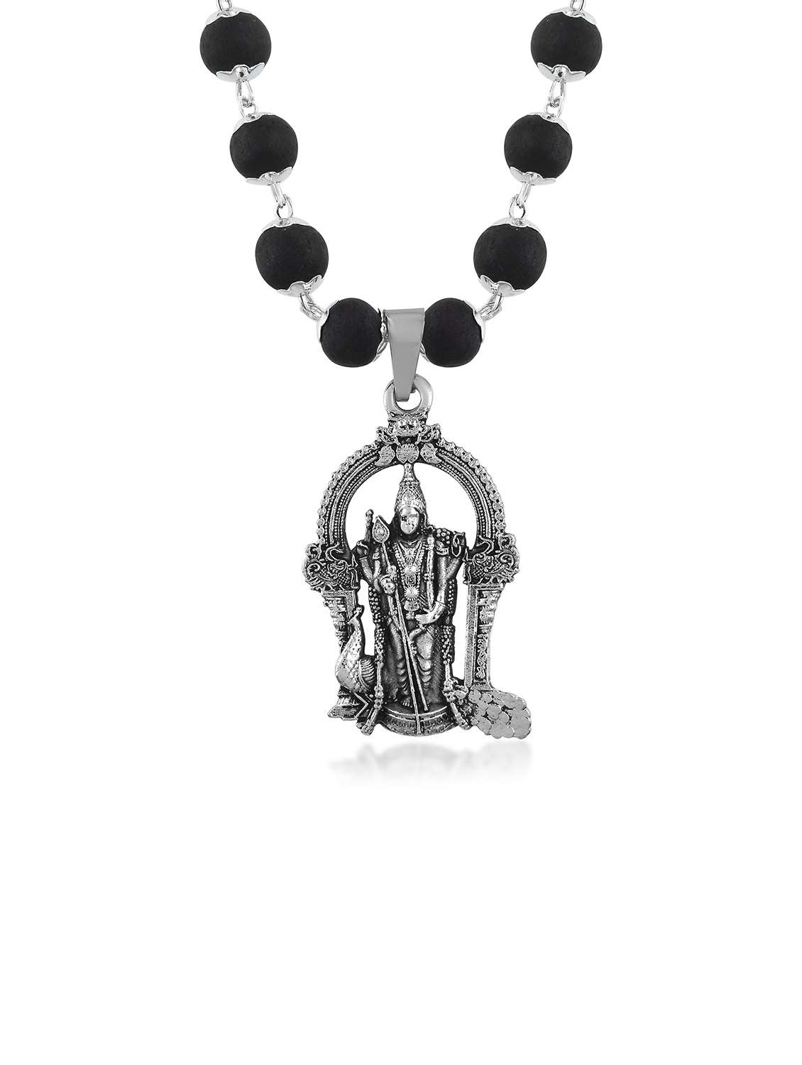 women black beaded long necklace - 22301610 -  Standard Image - 3