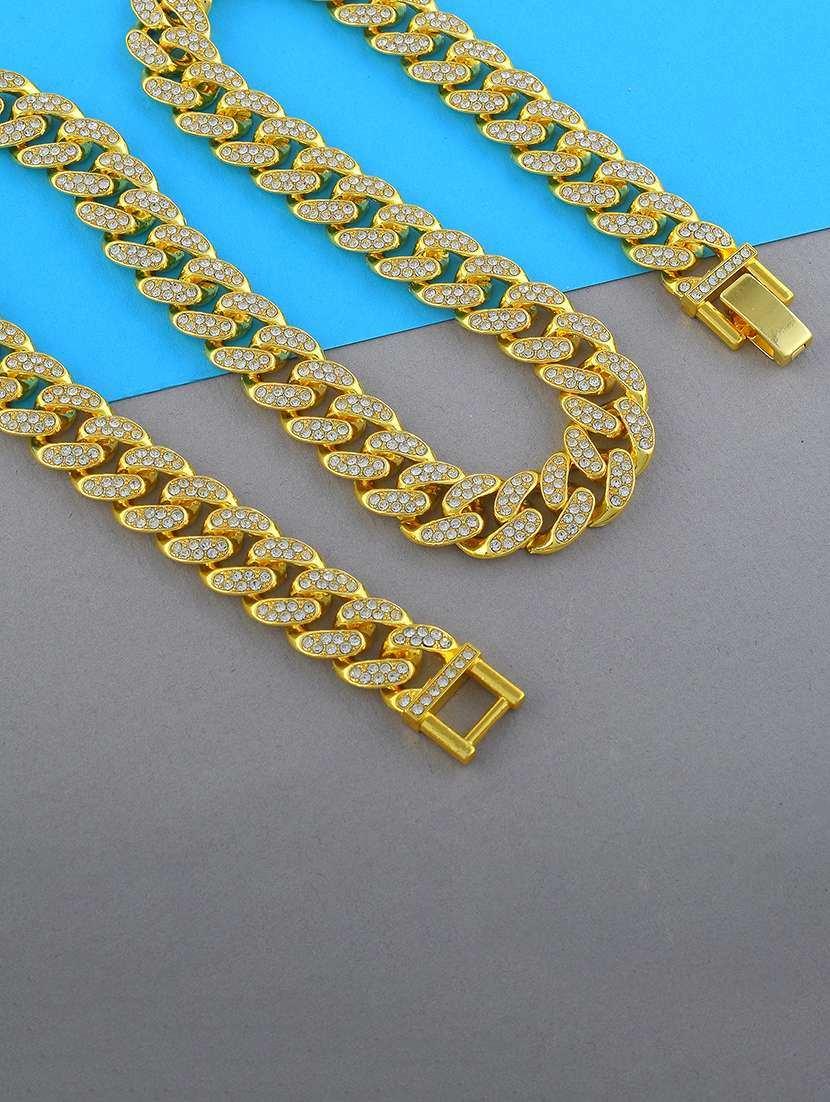 men gold plated chain