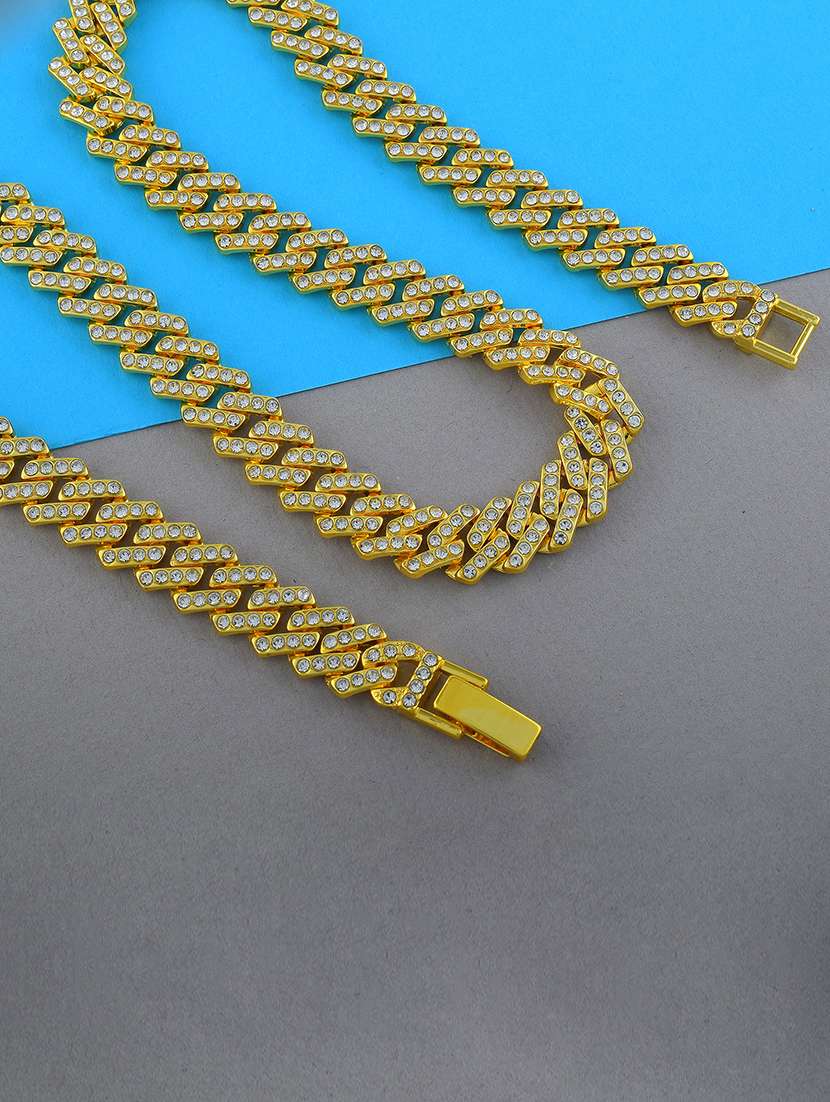 men gold plated chain