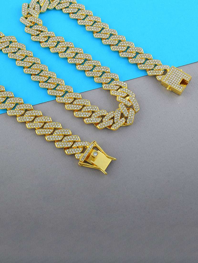 men gold plated chain