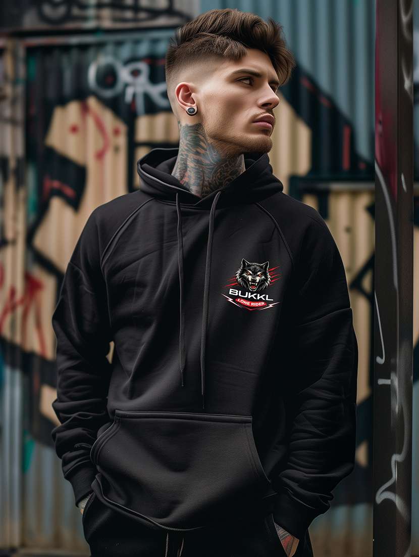 men logo print long sleeve regular fit sweatshirt