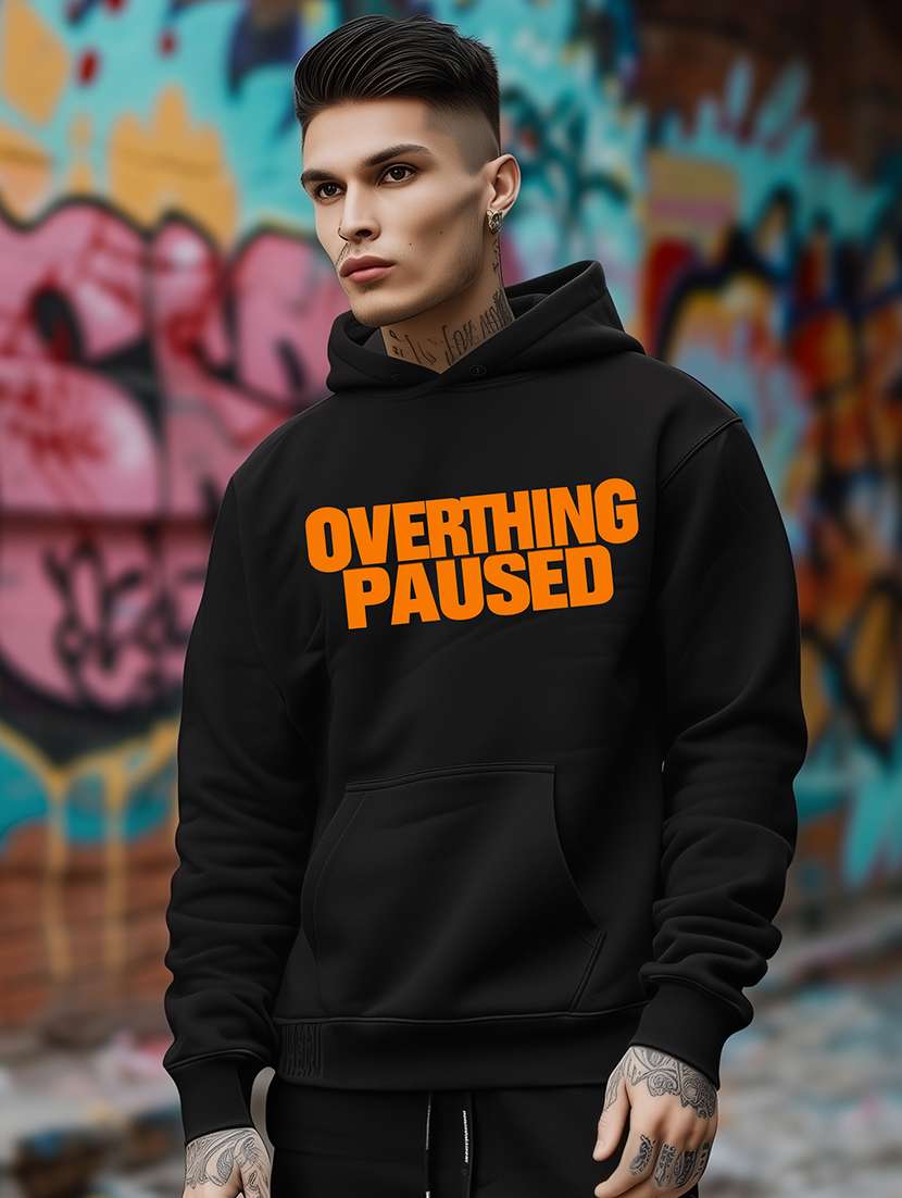 men typographic long sleeve regular fit sweatshirt